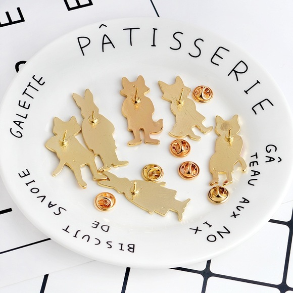 New bunny fox cat animal pin brooch - Picture 7 of 8